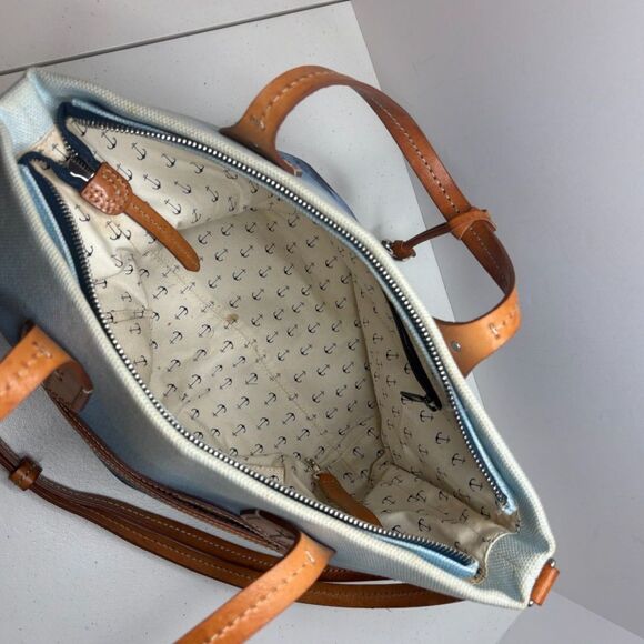 Brighton Spring Refresh Comtempo Bluewater Leather Satchel Purse Coastline Women - Picture 7 of 10